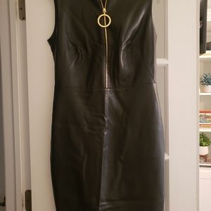 Calvin Klein leather like dress